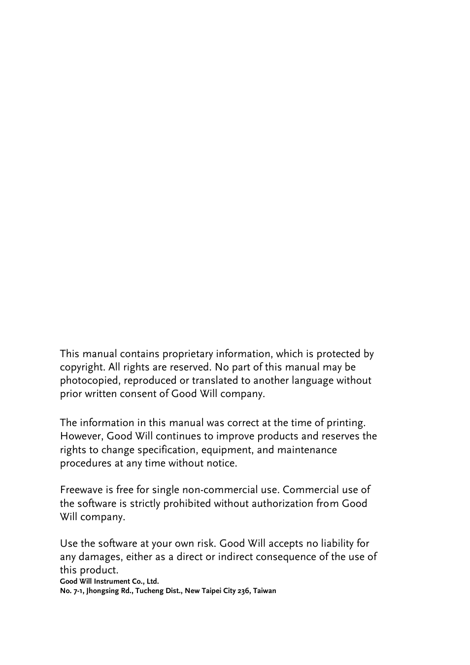 GW Instek GDS-1000A Series Freewave user manual User Manual | Page 2 / 51