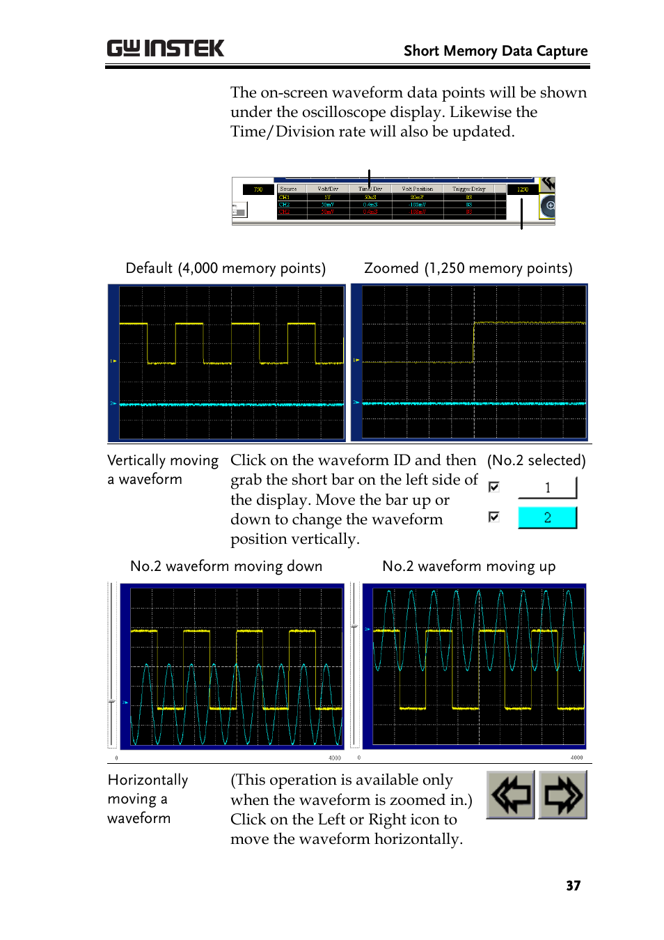GW Instek GDS-1000A Series Freewave user manual User Manual | Page 37 / 51