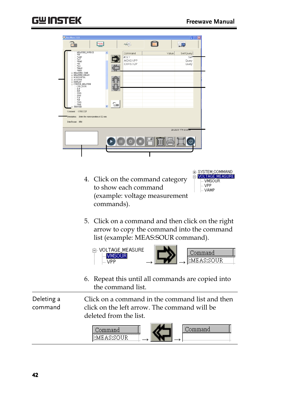 GW Instek GDS-1000A Series Freewave user manual User Manual | Page 42 / 51