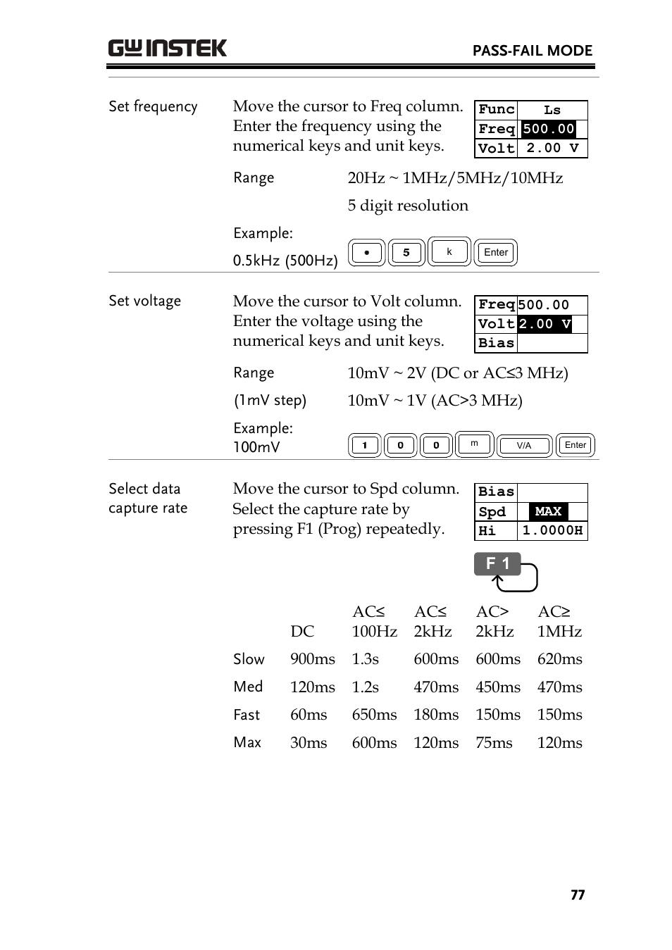 GW Instek LCR-8101 (Replaced by LCR-8101G) User Manual | Page 77 / 139