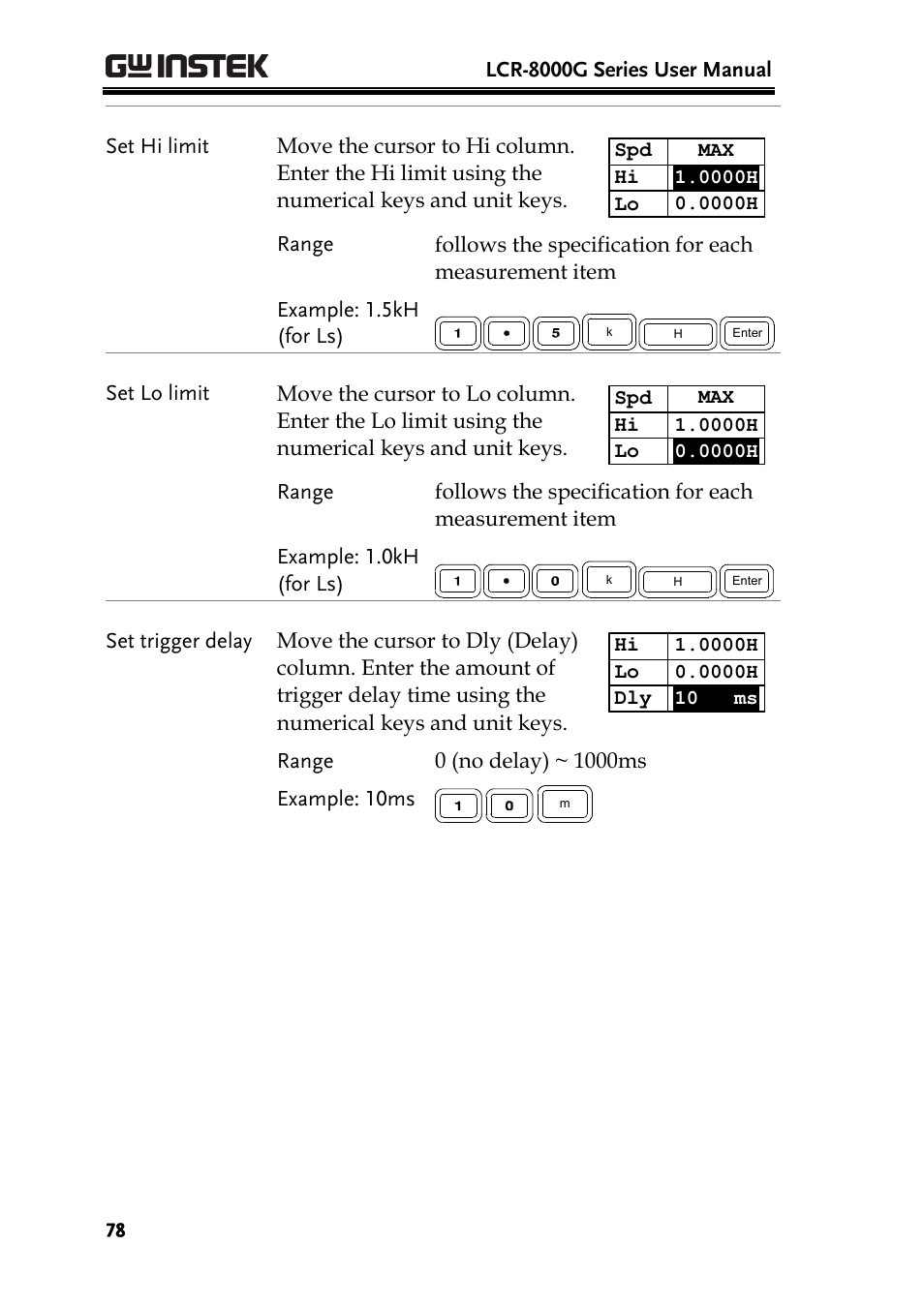 GW Instek LCR-8101 (Replaced by LCR-8101G) User Manual | Page 78 / 139