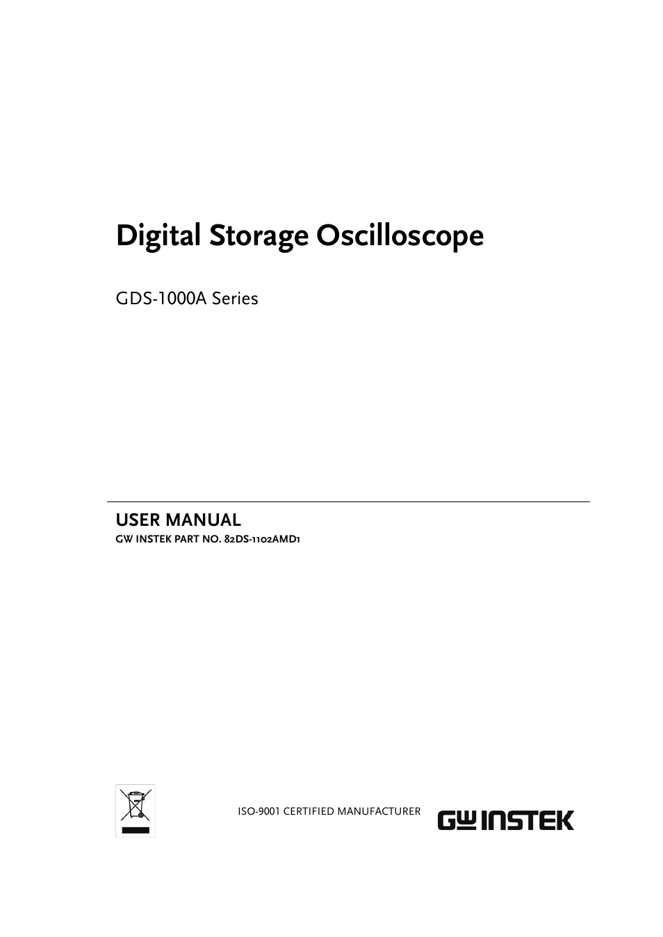 GW Instek GDS-1000A Series User Manual User Manual | 135 pages