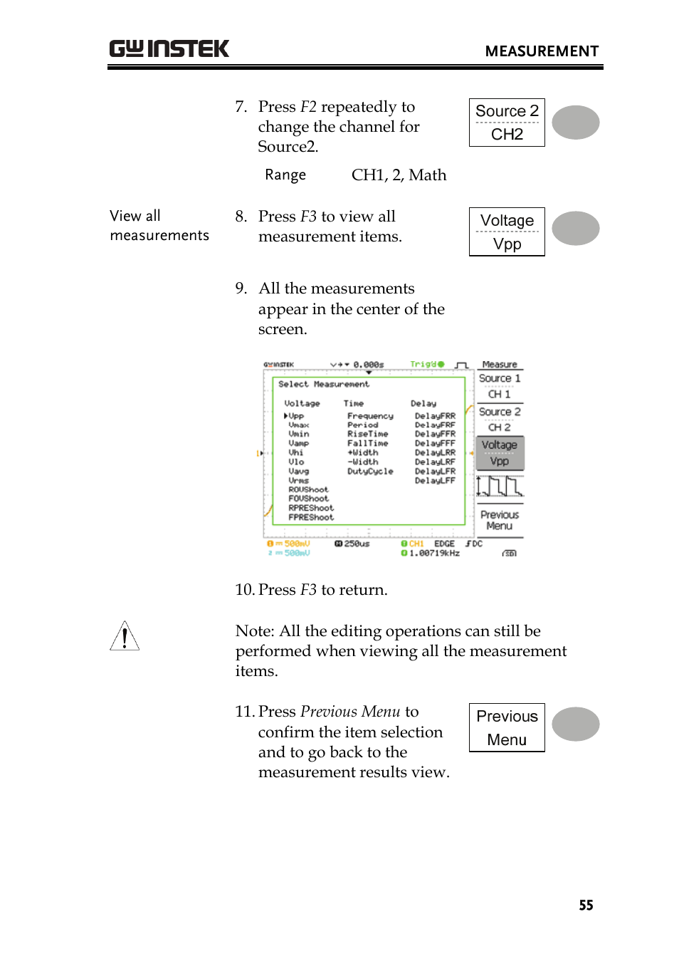 GW Instek GDS-1000A Series User Manual User Manual | Page 55 / 135