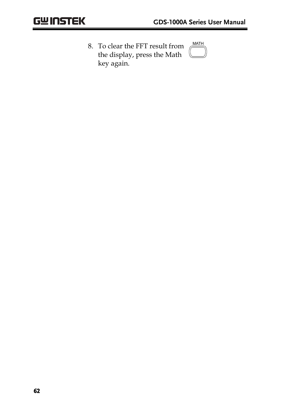GW Instek GDS-1000A Series User Manual User Manual | Page 62 / 135
