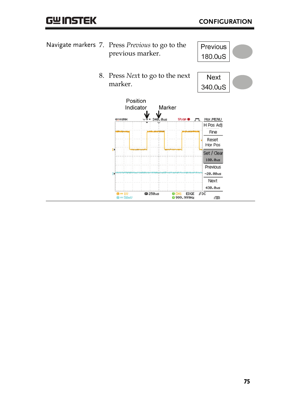 GW Instek GDS-1000A Series User Manual User Manual | Page 75 / 135