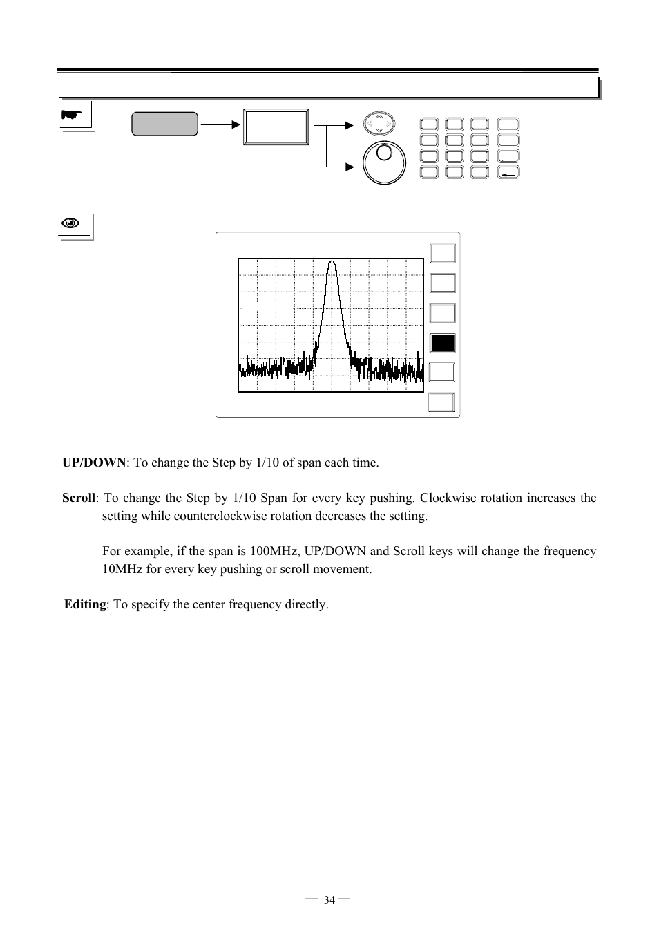 7ghz spectrum analyzer operation manual ⎯ ⎯ 34 | GW Instek GSP-827 User Manual User Manual | Page 35 / 97