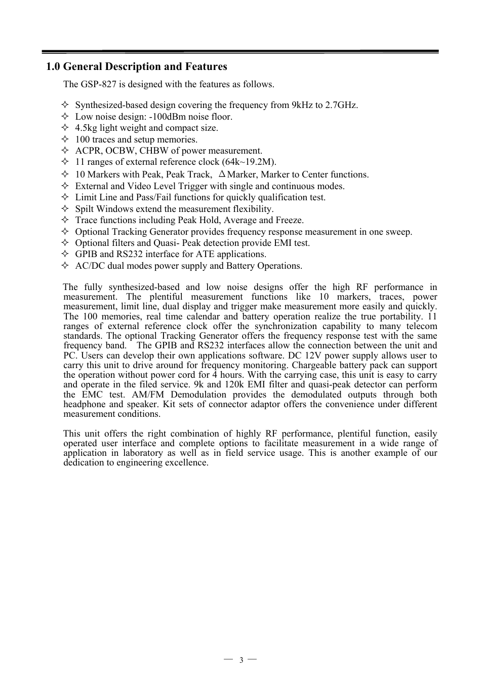 GW Instek GSP-827 User Manual User Manual | Page 4 / 97