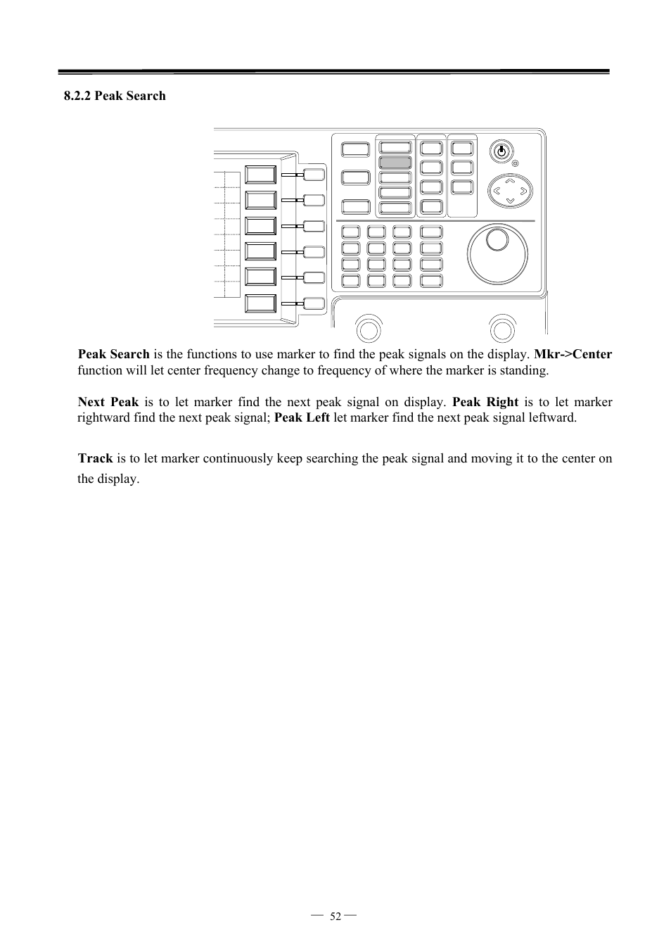 7ghz spectrum analyzer operation manual ⎯ ⎯ 52 | GW Instek GSP-827 User Manual User Manual | Page 53 / 97