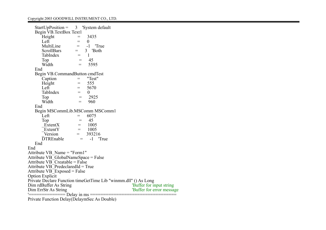 GW Instek GSP-827 Programming Manual User Manual | Page 15 / 18