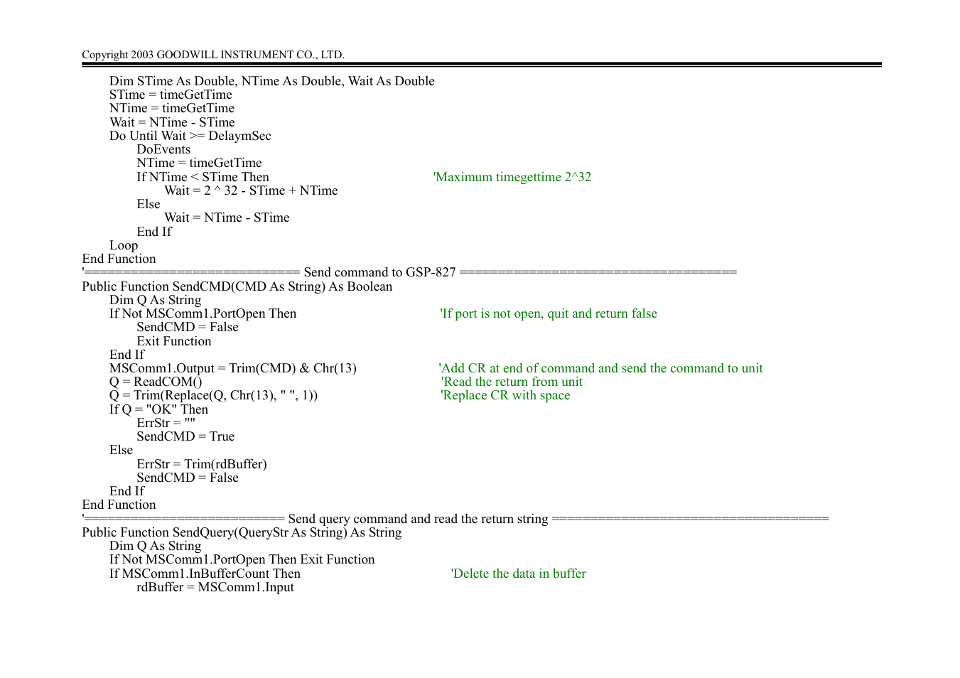 GW Instek GSP-827 Programming Manual User Manual | Page 16 / 18