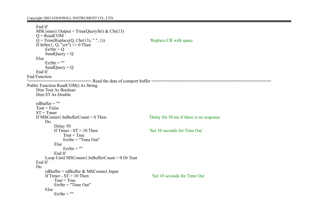 GW Instek GSP-827 Programming Manual User Manual | Page 17 / 18