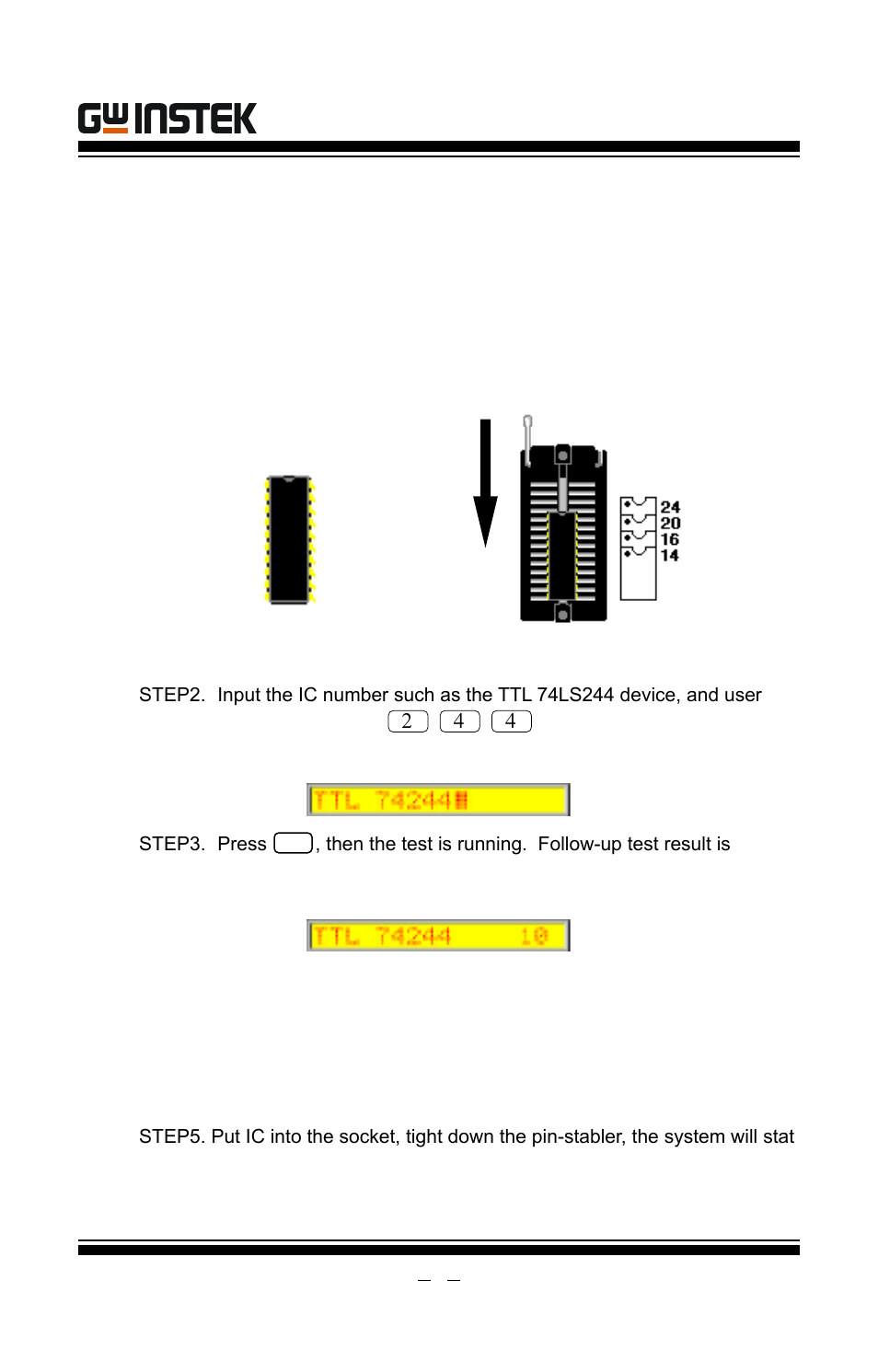 Auto loop test, Gut-6000a user manual | GW Instek GUT-6000A User Manual | Page 10 / 34