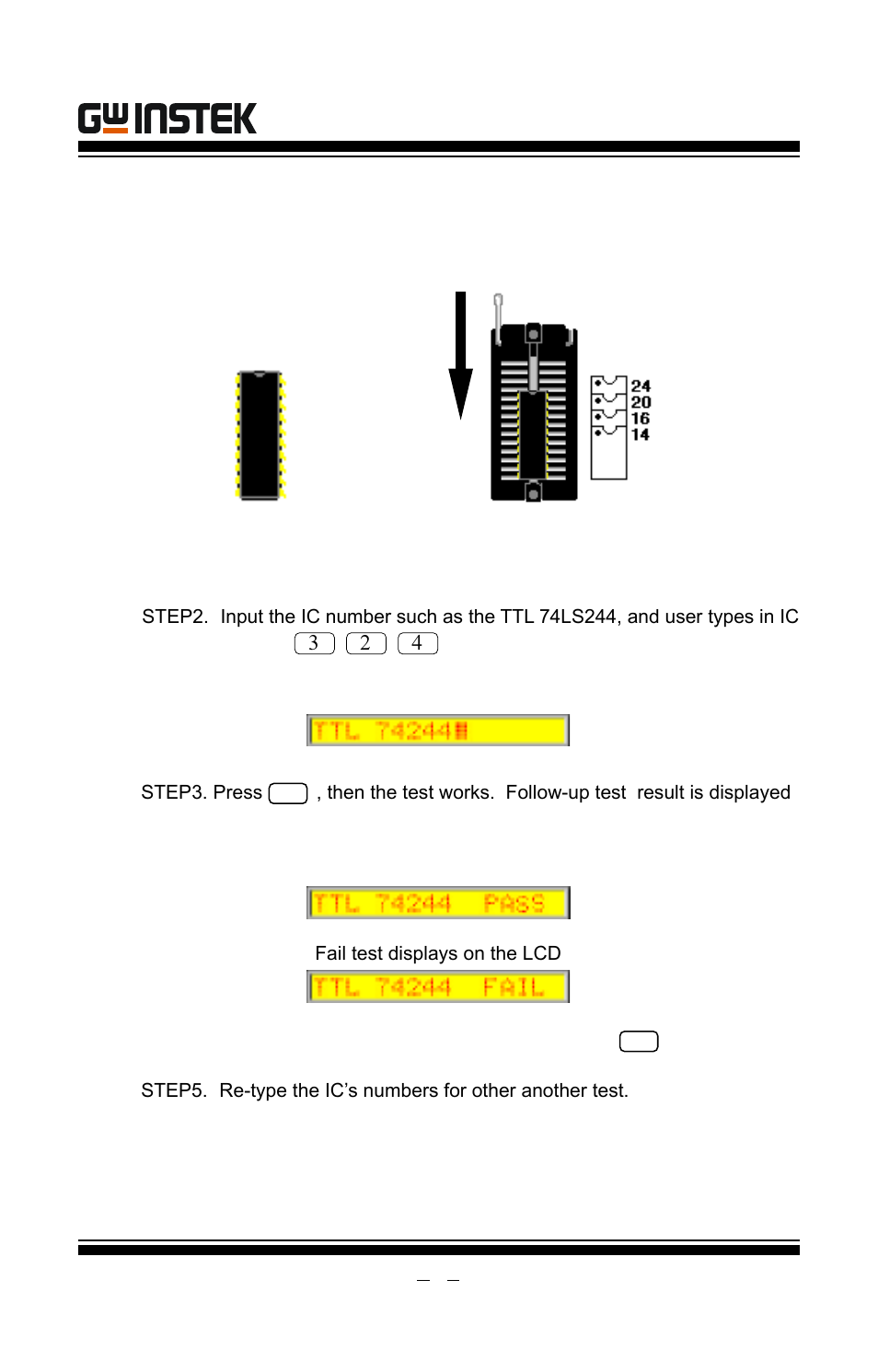 Testing procedures, Gut-6000a user manual | GW Instek GUT-6000A User Manual | Page 9 / 34