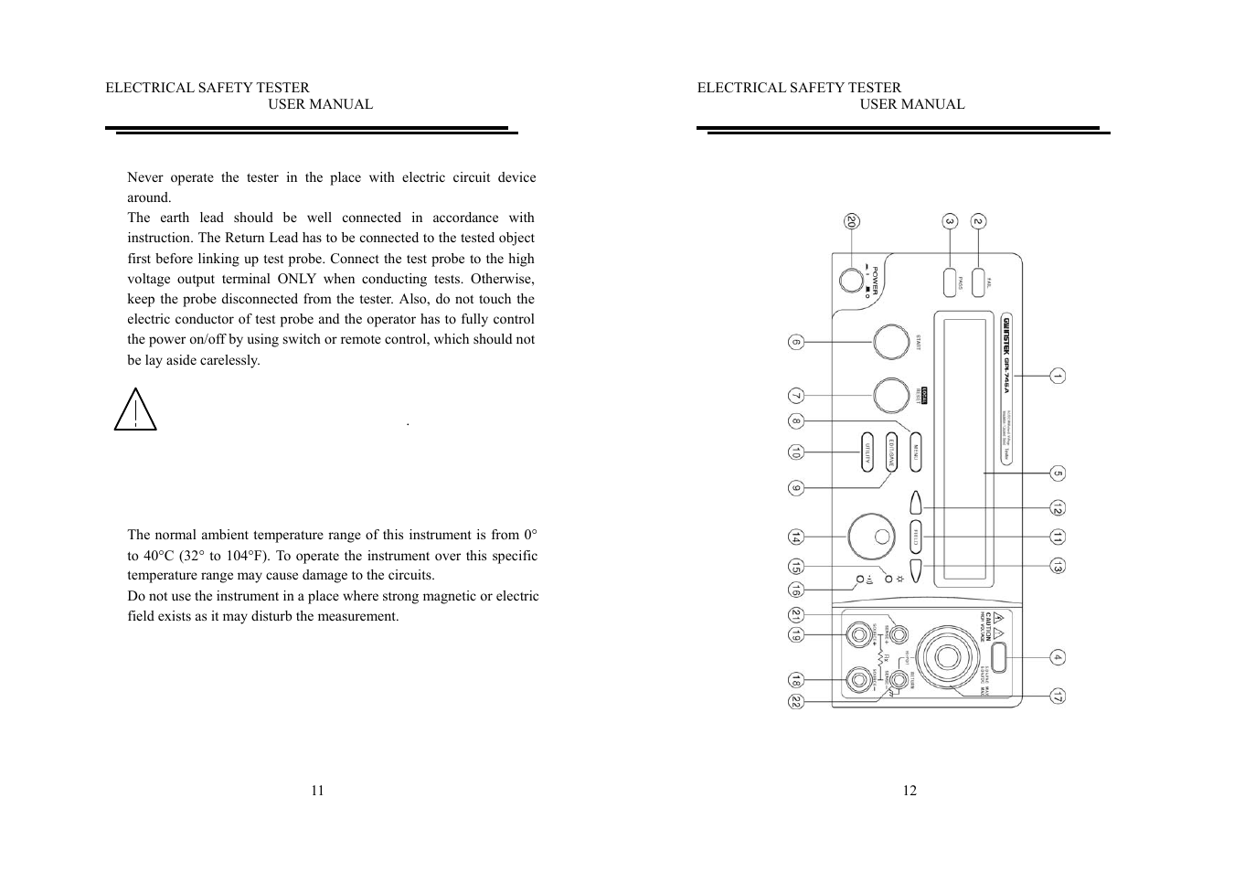 GW Instek GPI-700A Series User Manual User Manual | Page 10 / 24