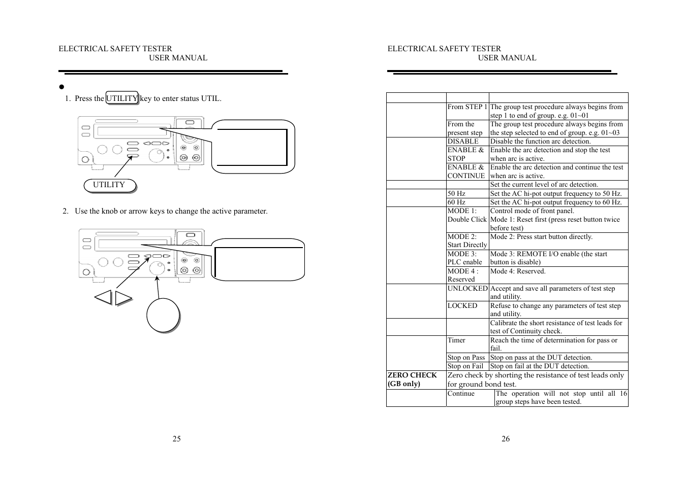 U t i l | GW Instek GPI-700A Series User Manual User Manual | Page 17 / 24