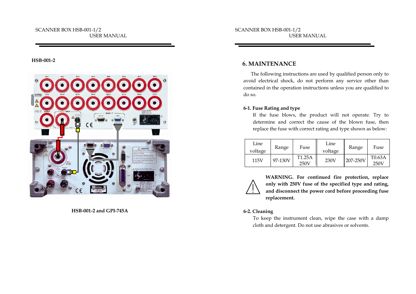 GW Instek GPI-700A Series HSB-001-01/-02 User manual User Manual | Page 9 / 9