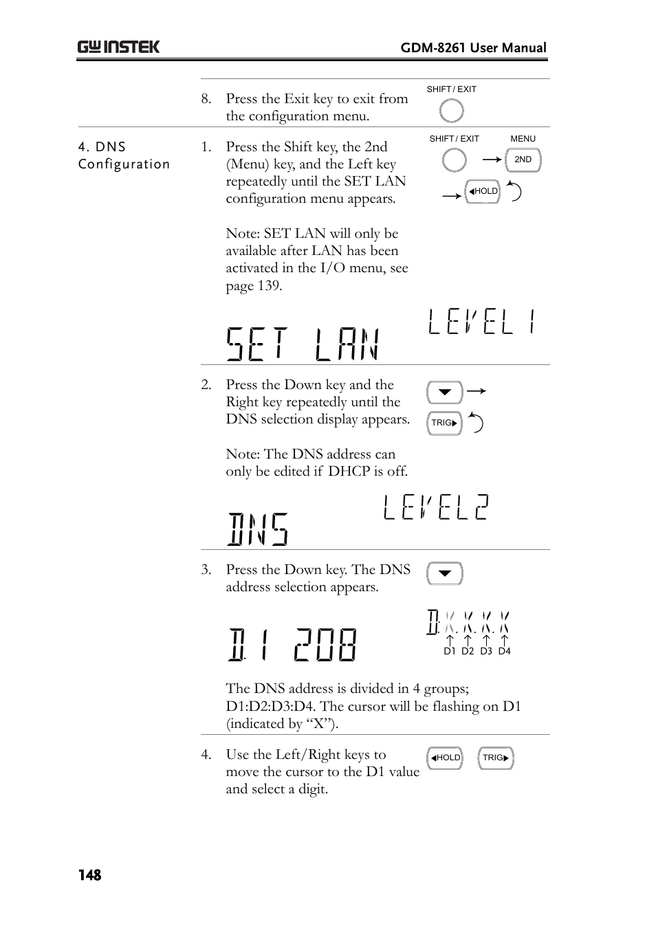 GW Instek GDM-8261 User Manual User Manual | Page 148 / 224