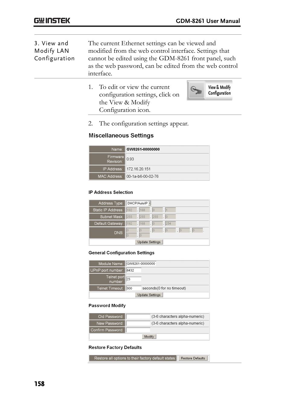 GW Instek GDM-8261 User Manual User Manual | Page 158 / 224