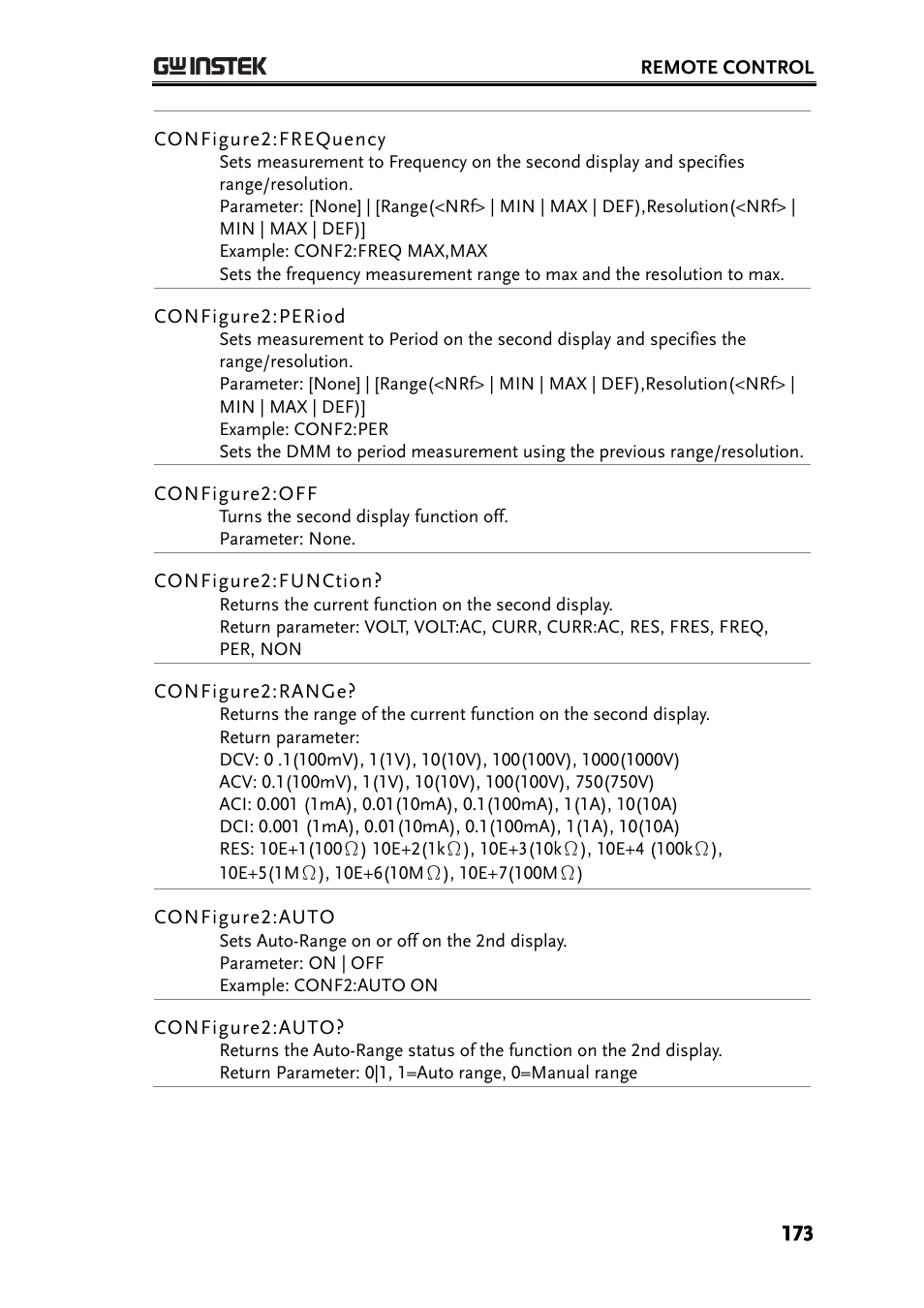 GW Instek GDM-8261 User Manual User Manual | Page 173 / 224
