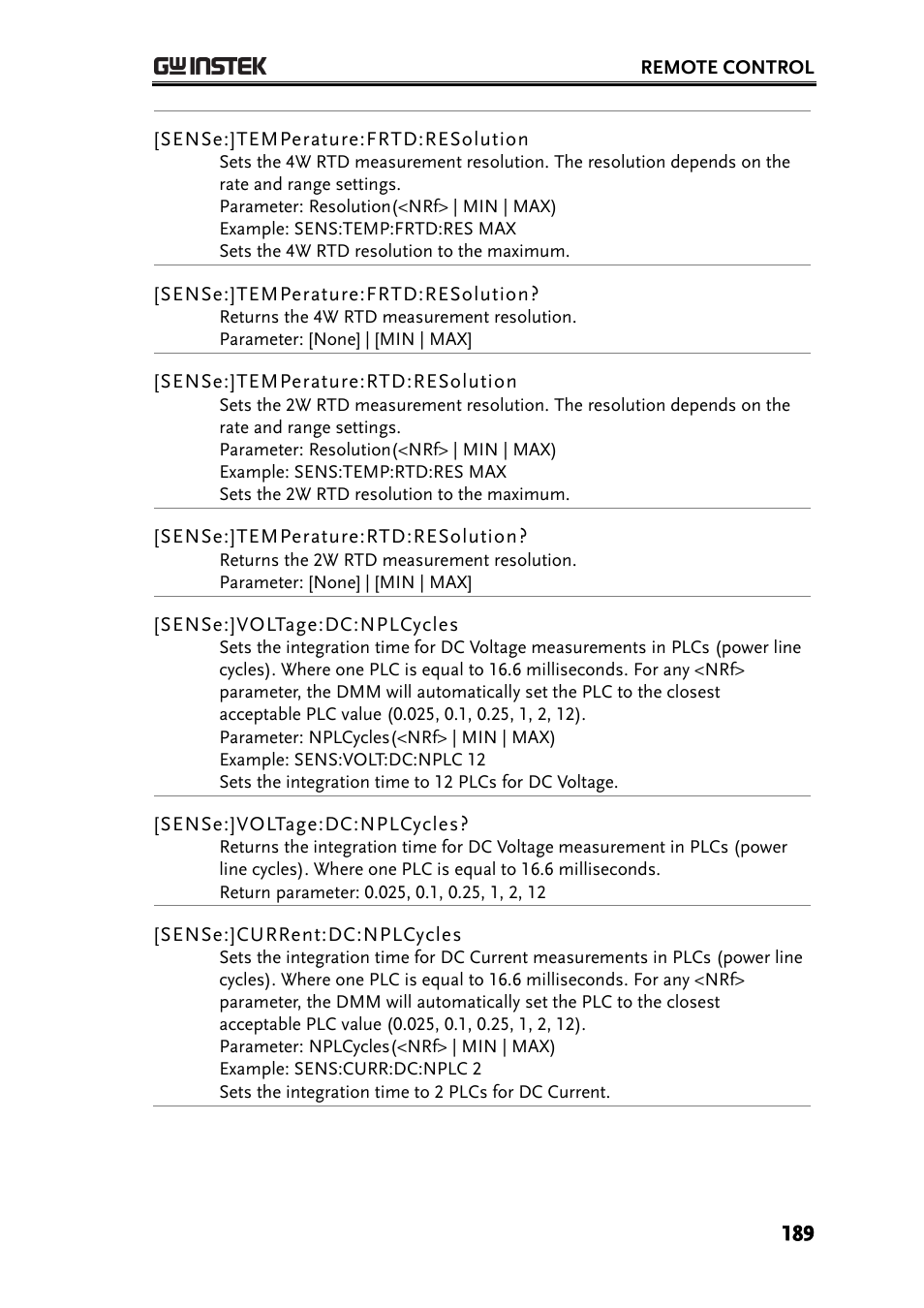 GW Instek GDM-8261 User Manual User Manual | Page 189 / 224