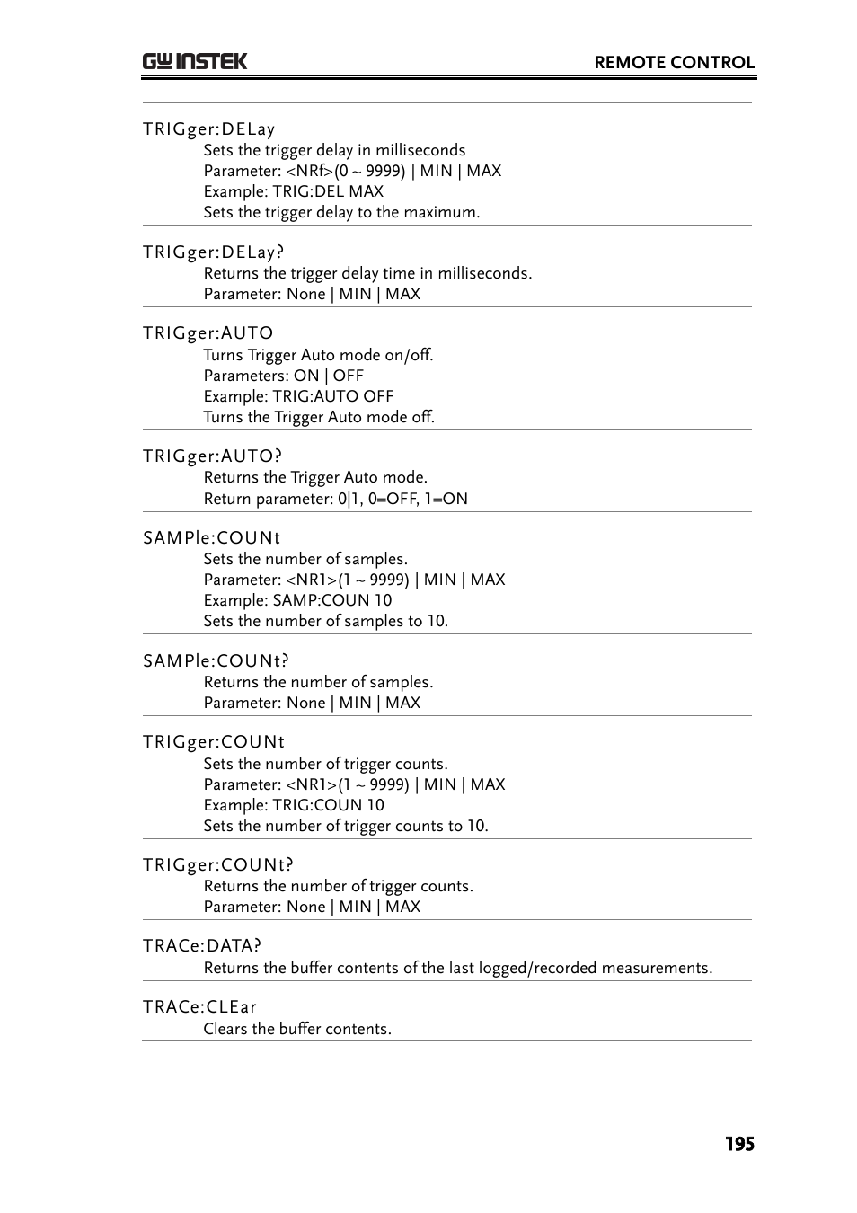 GW Instek GDM-8261 User Manual User Manual | Page 195 / 224