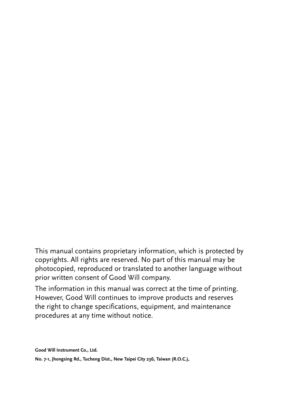 GW Instek GDM-8261 User Manual User Manual | Page 2 / 224