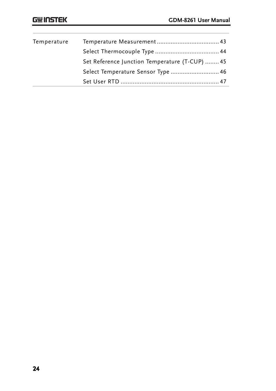 GW Instek GDM-8261 User Manual User Manual | Page 24 / 224