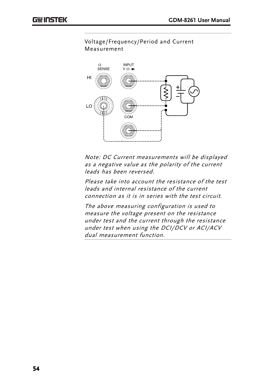 GW Instek GDM-8261 User Manual User Manual | Page 54 / 224