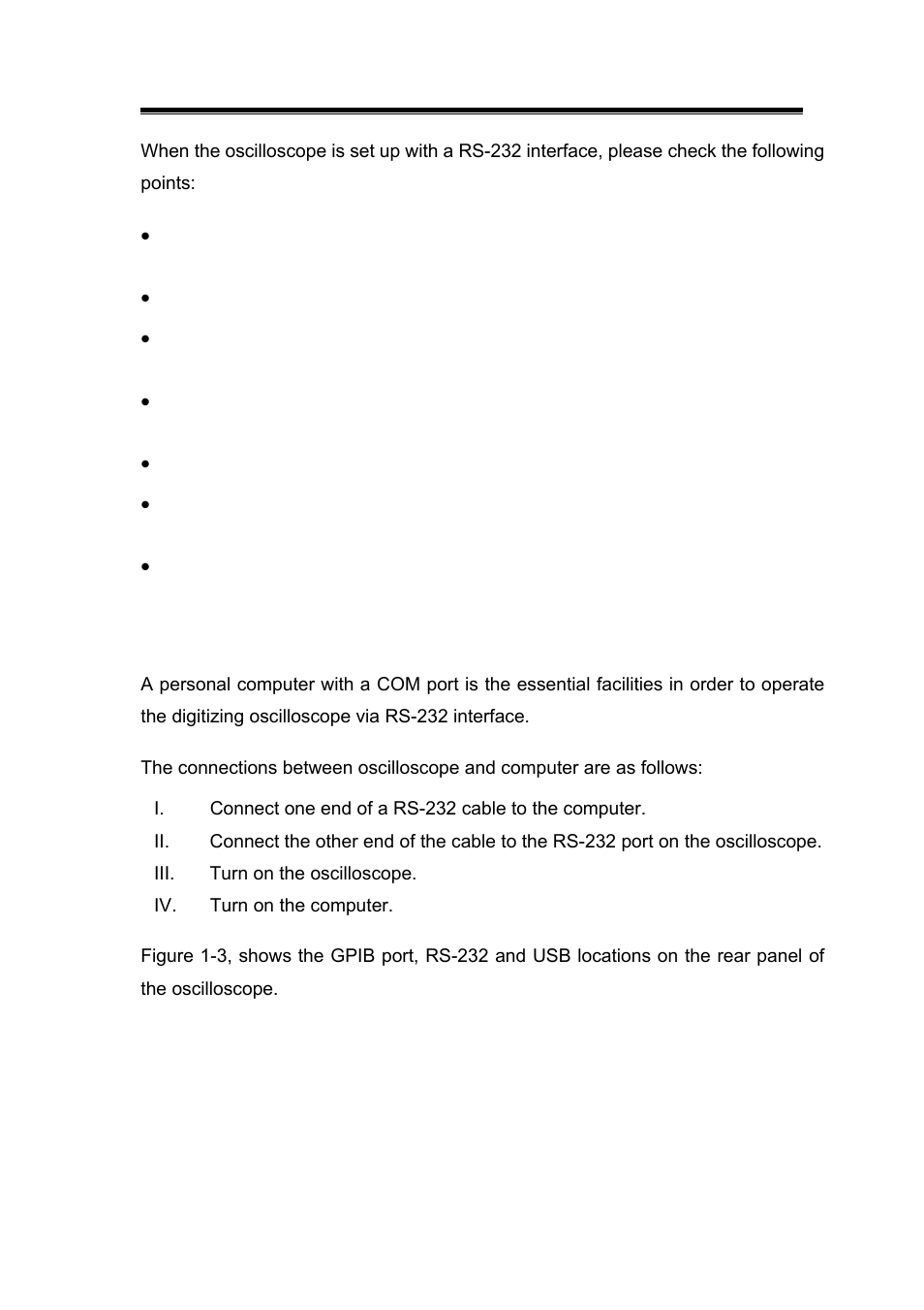 Computer’s connection for rs-232 | GW Instek GDS-2000 series Programming manual User Manual | Page 4 / 93