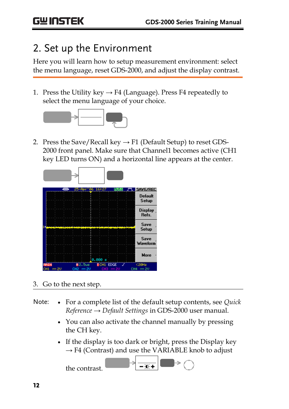 Set up the environment | GW Instek GDS-2000 training manual User Manual | Page 12 / 46
