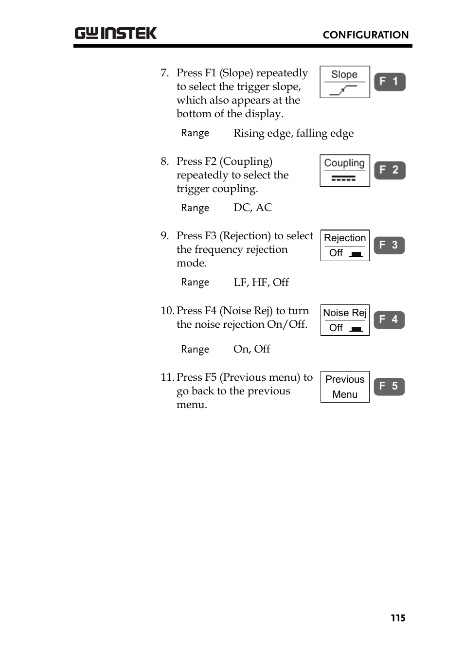 GW Instek GDS-2000 series Uer manual User Manual | Page 115 / 174