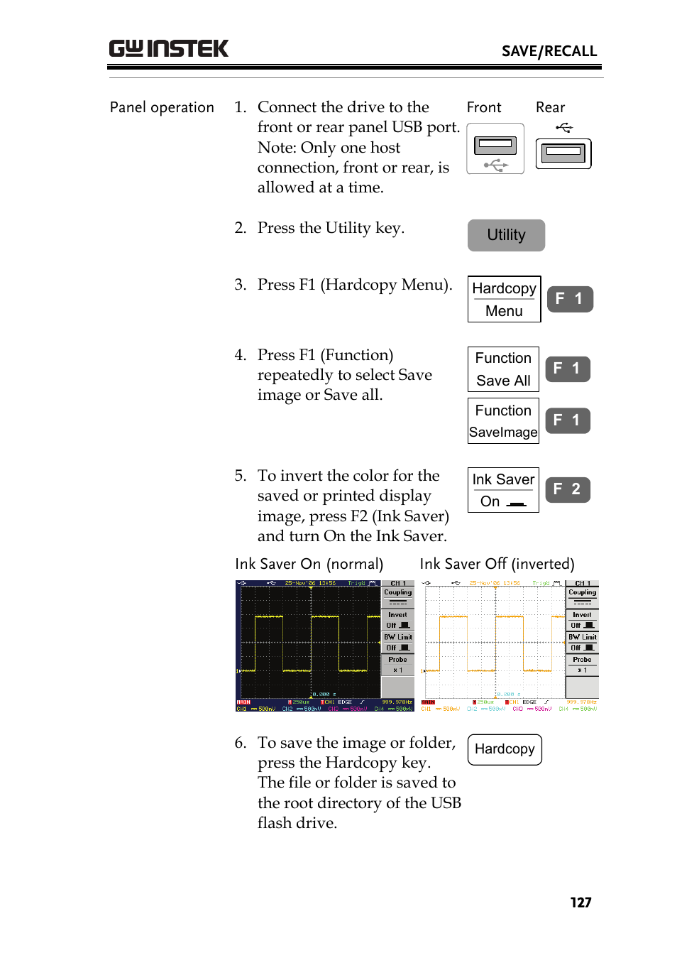 GW Instek GDS-2000 series Uer manual User Manual | Page 127 / 174