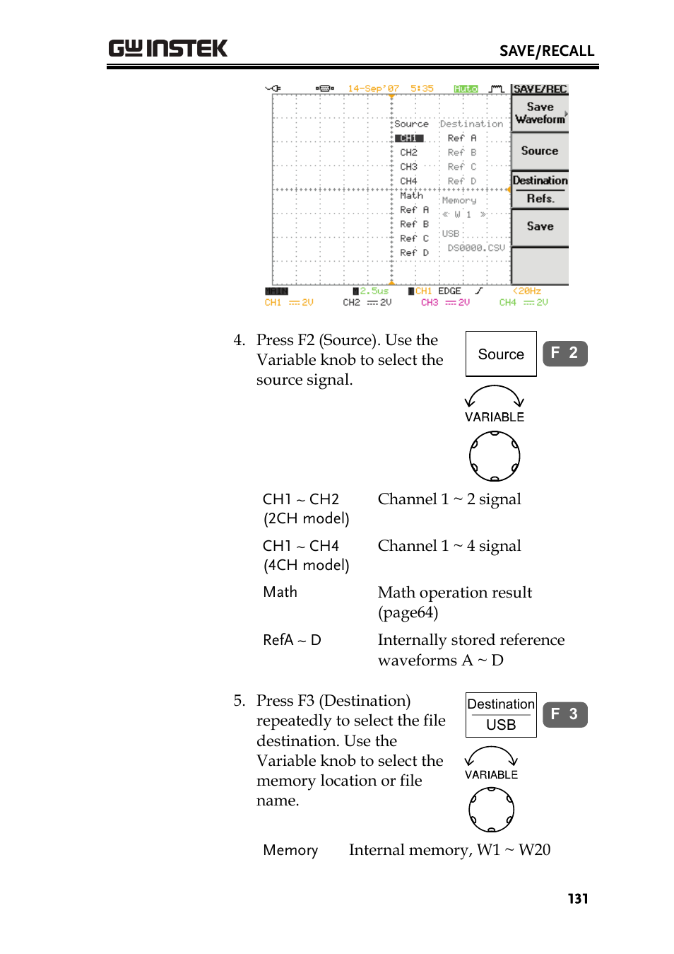 GW Instek GDS-2000 series Uer manual User Manual | Page 131 / 174