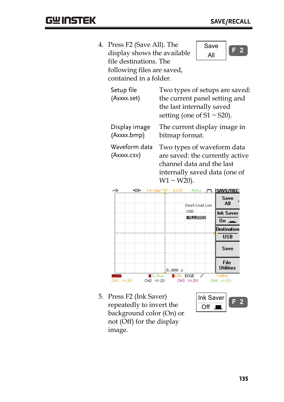 GW Instek GDS-2000 series Uer manual User Manual | Page 135 / 174