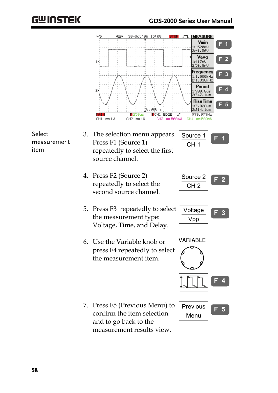 GW Instek GDS-2000 series Uer manual User Manual | Page 58 / 174