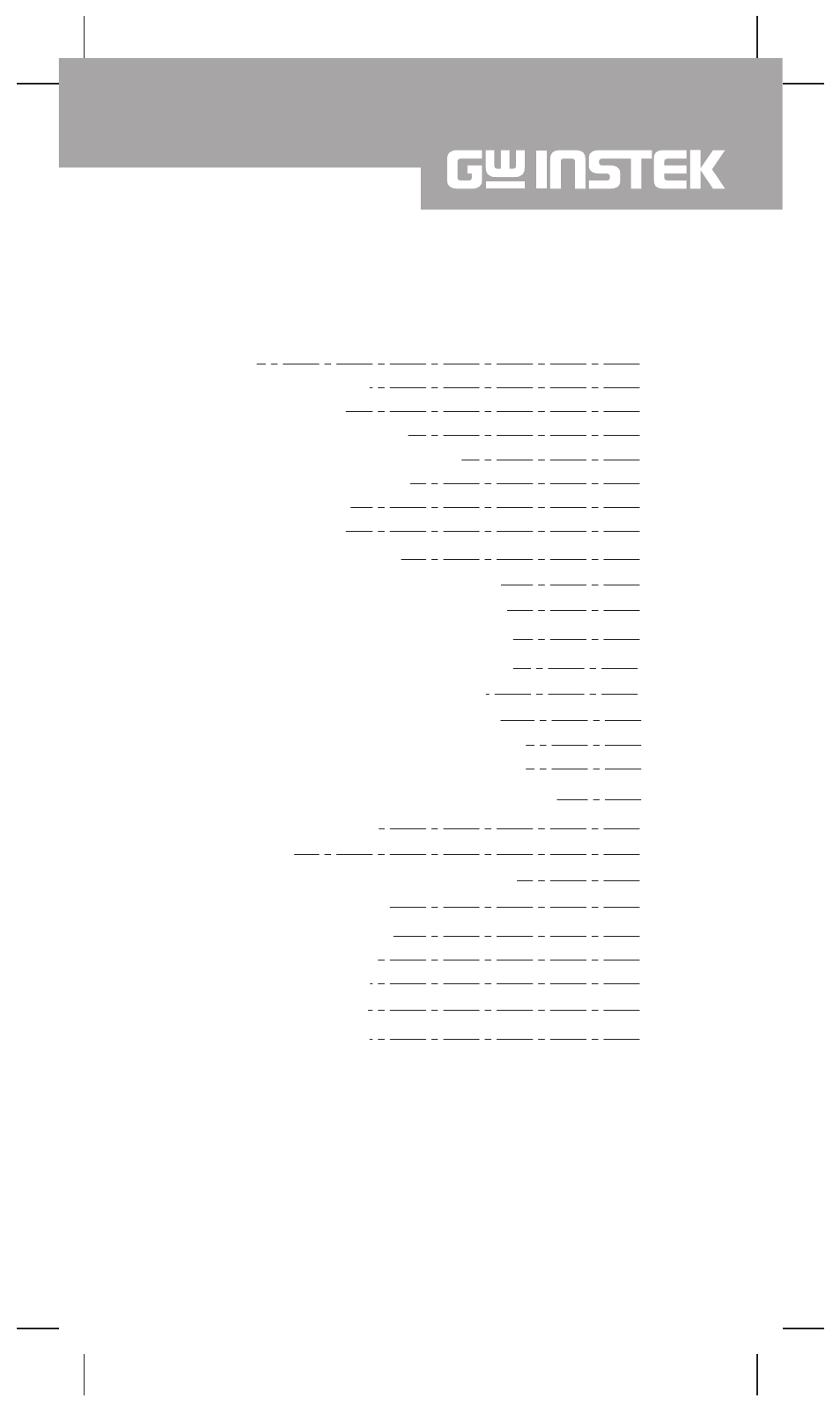 GW Instek GDM-356 User Manual | 33 pages