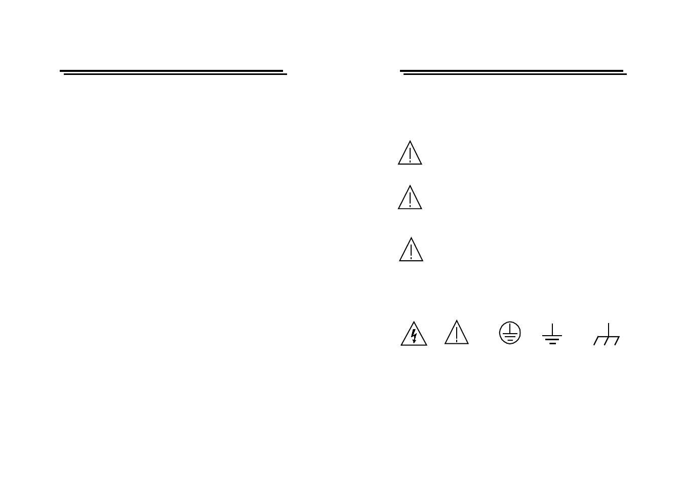 Safety terms and symbols | GW Instek GPT-800 Series User Manual | Page 2 / 12