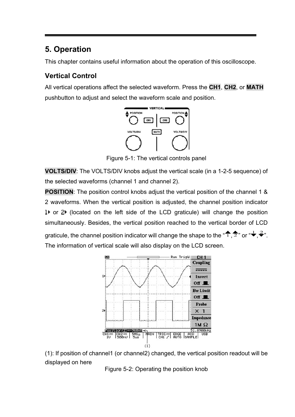Operation | GW Instek GDS-800 Series User Manual User Manual | Page 17 / 83