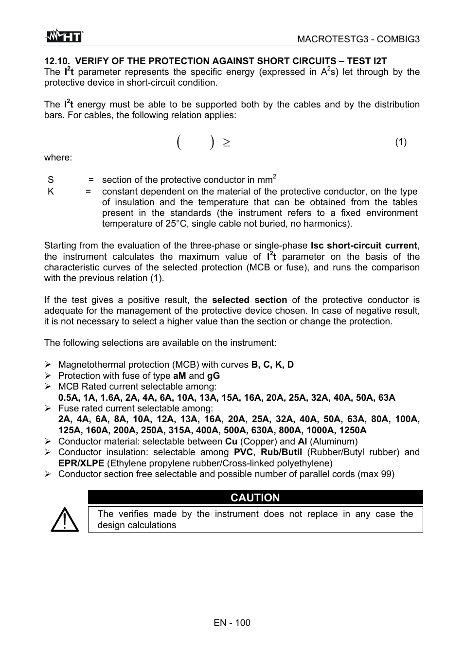Ti s k | HT instruments MACROTEST G3 User Manual | Page 101 / 108
