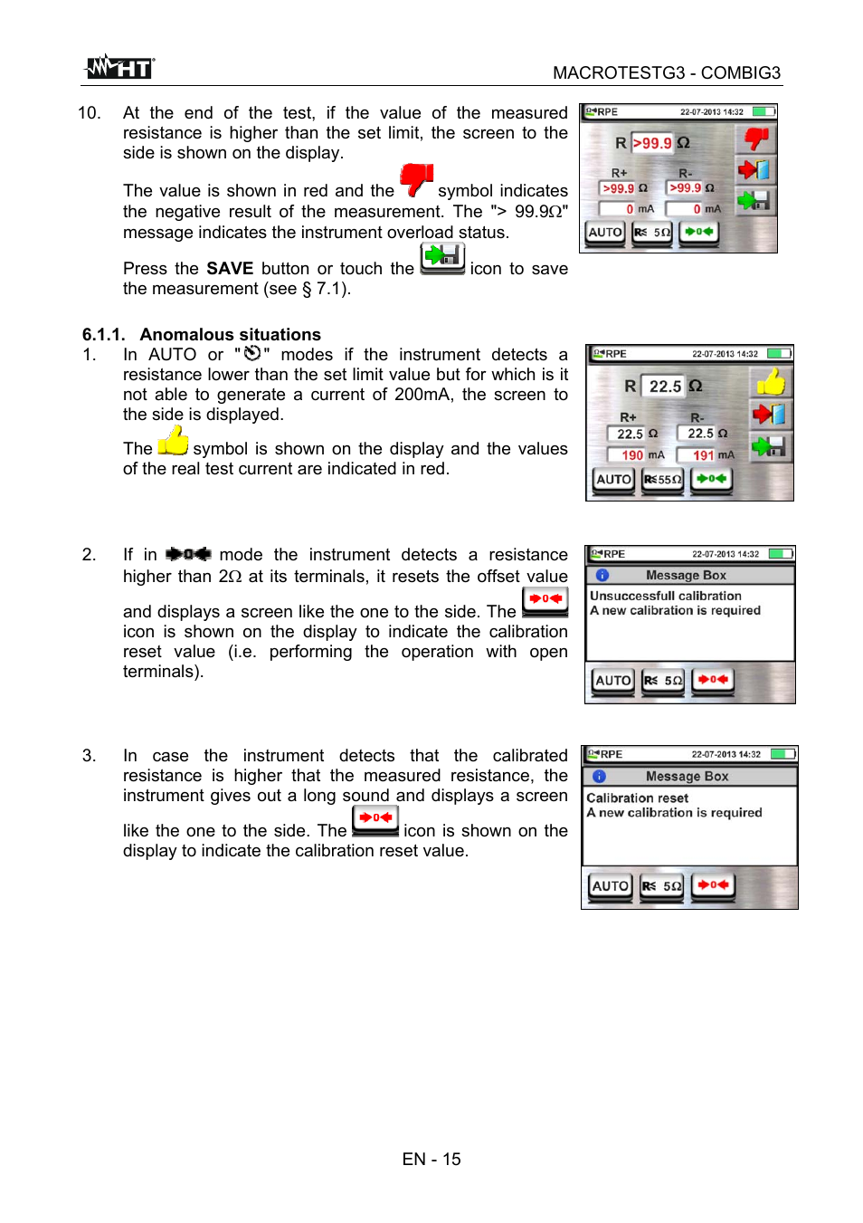 HT instruments MACROTEST G3 User Manual | Page 16 / 108