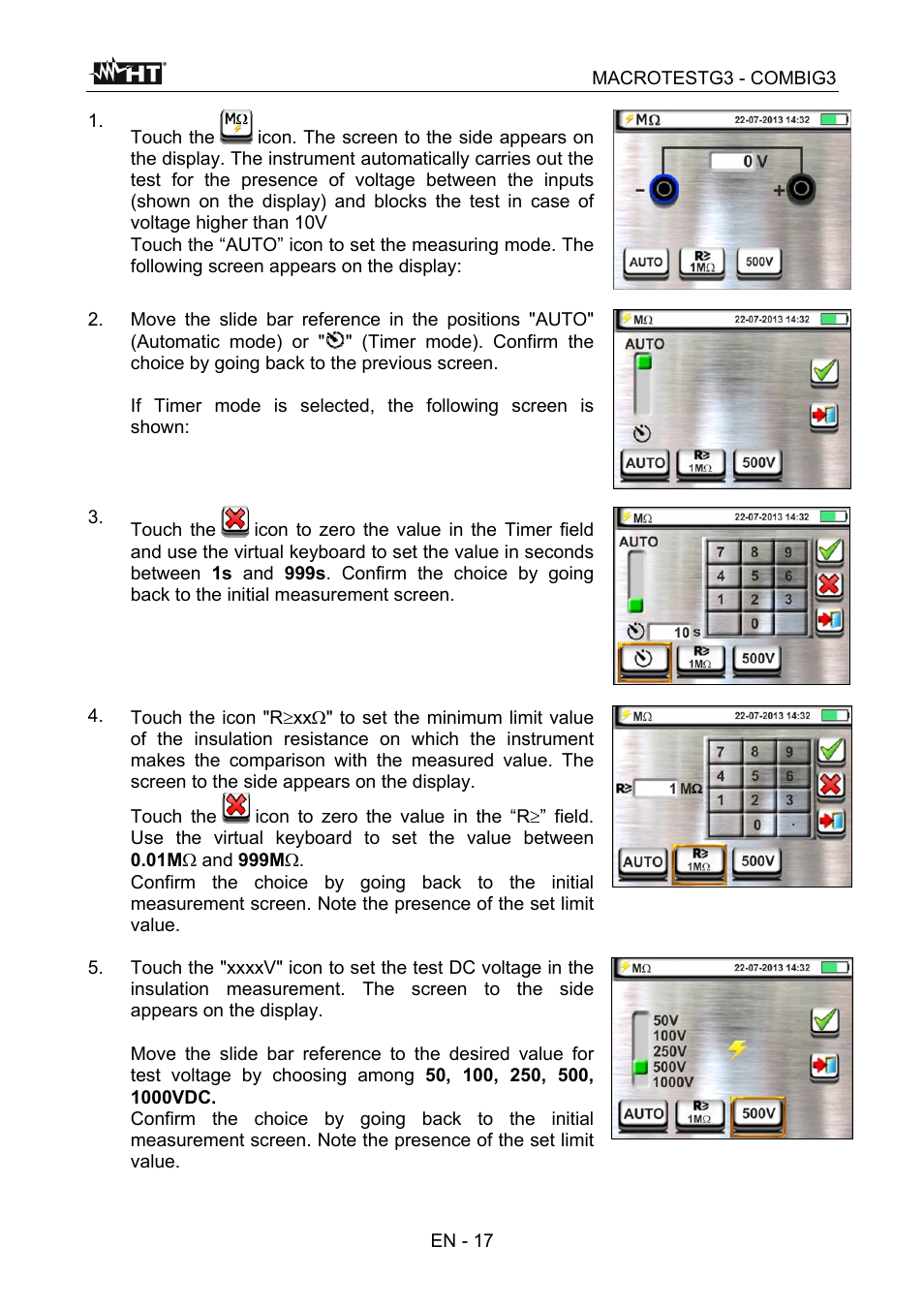 HT instruments MACROTEST G3 User Manual | Page 18 / 108
