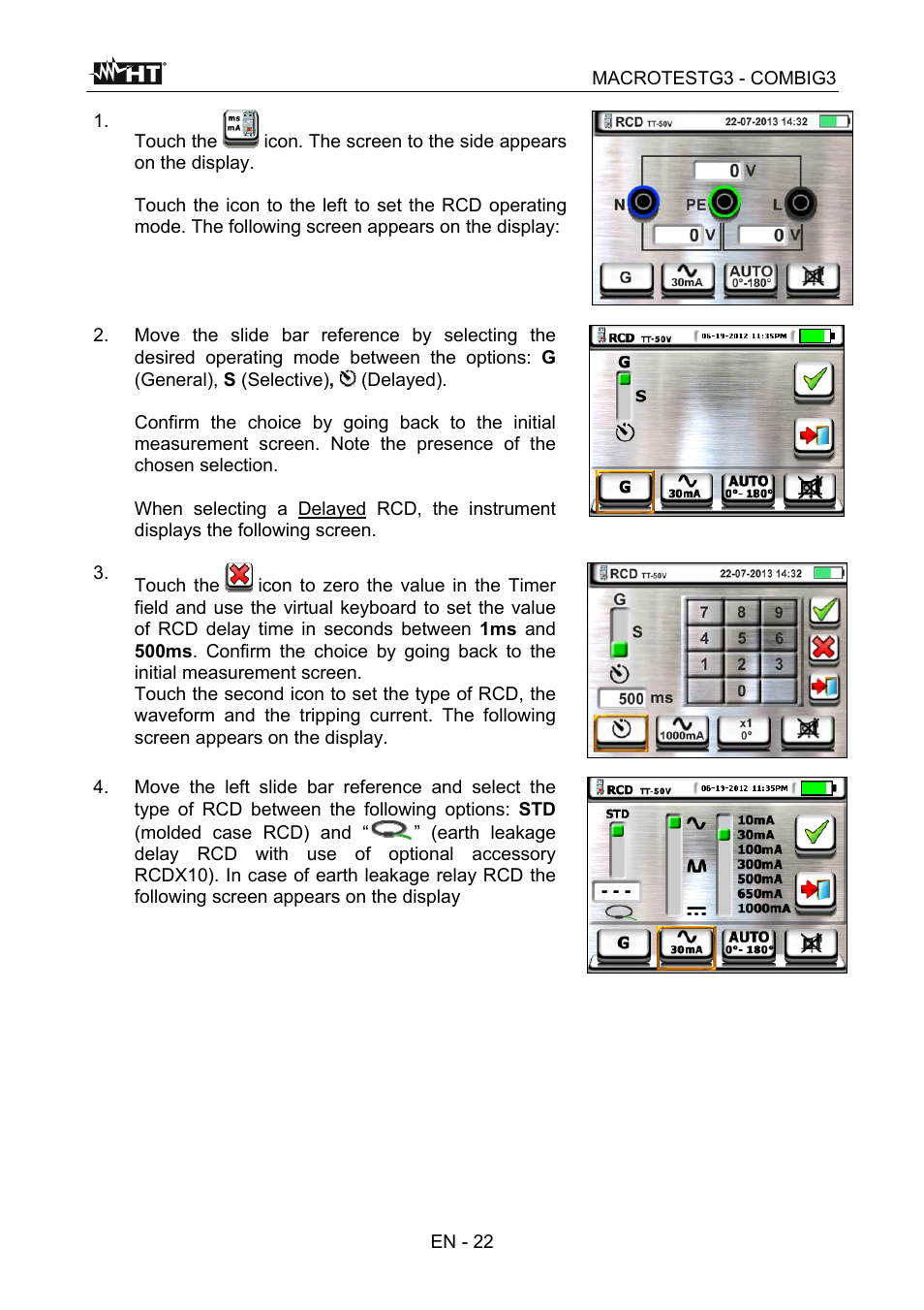 HT instruments MACROTEST G3 User Manual | Page 23 / 108