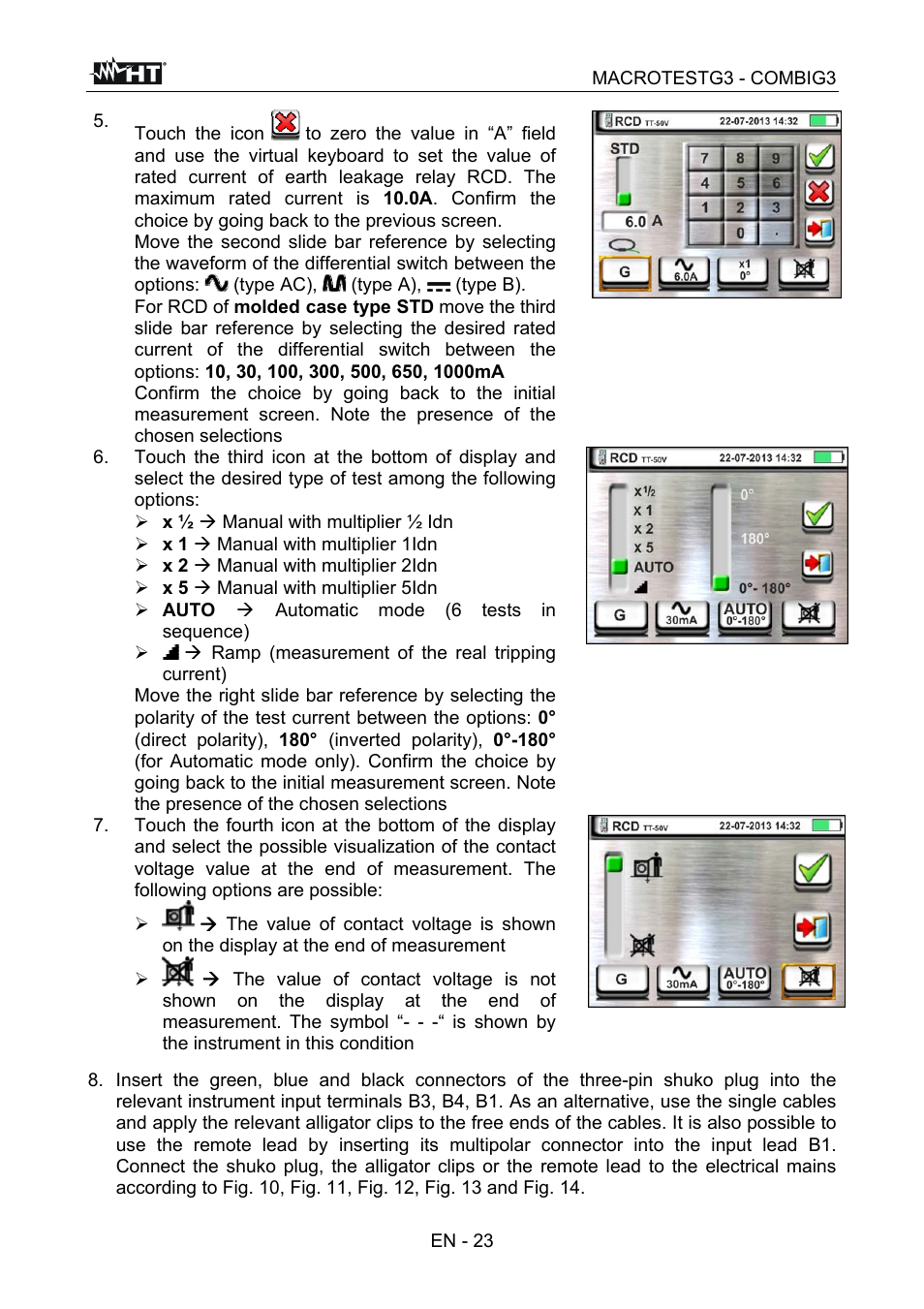 HT instruments MACROTEST G3 User Manual | Page 24 / 108