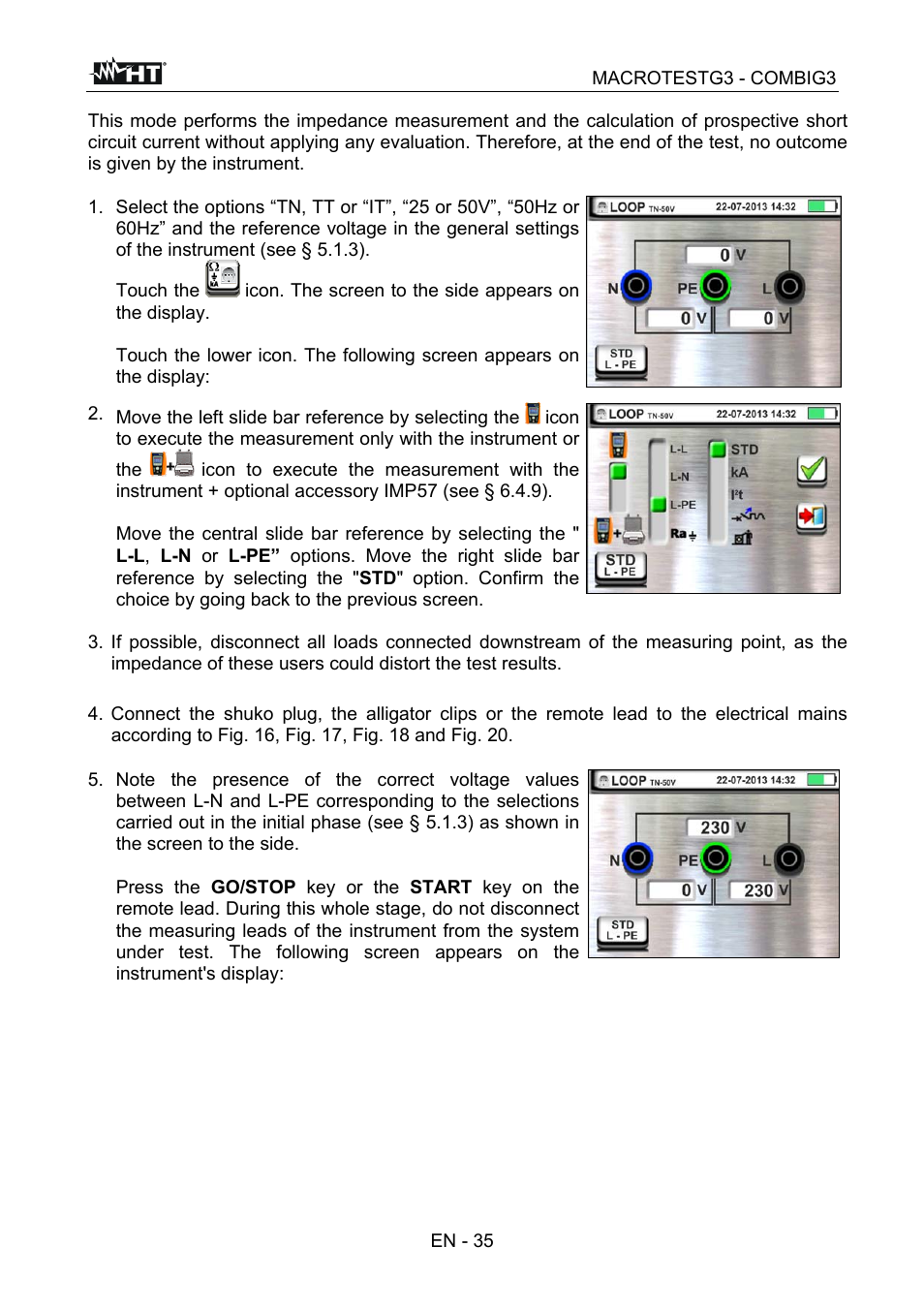 HT instruments MACROTEST G3 User Manual | Page 36 / 108
