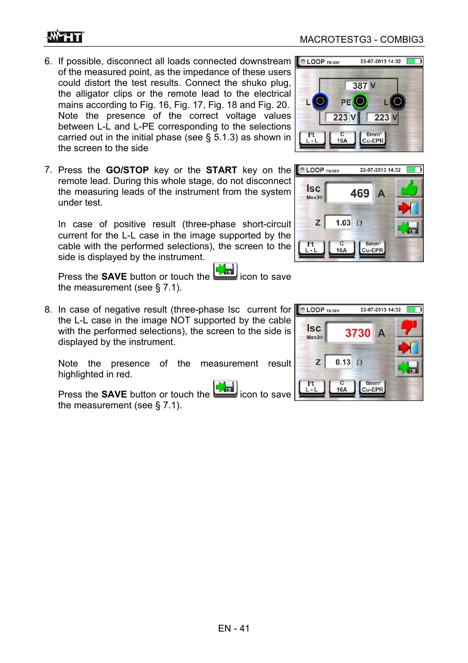 HT instruments MACROTEST G3 User Manual | Page 42 / 108