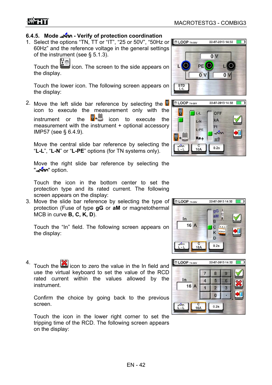 HT instruments MACROTEST G3 User Manual | Page 43 / 108
