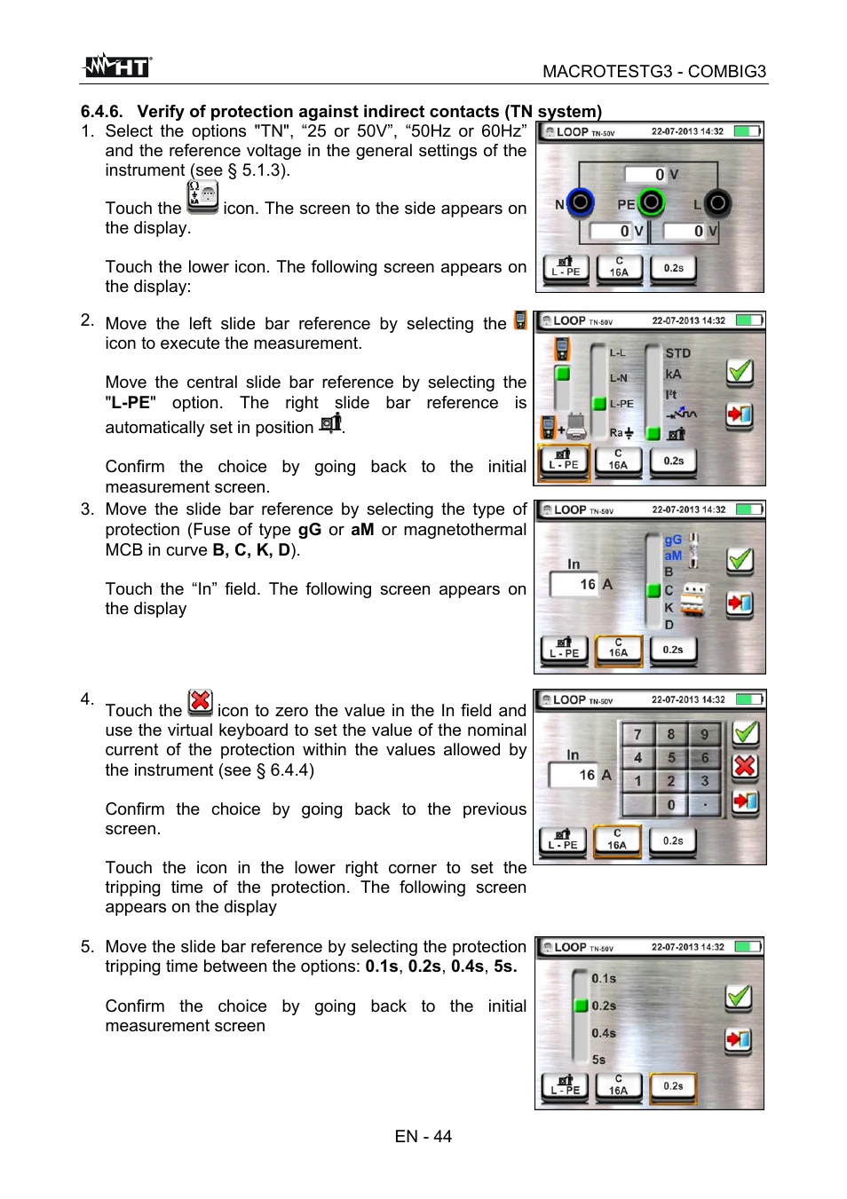 HT instruments MACROTEST G3 User Manual | Page 45 / 108