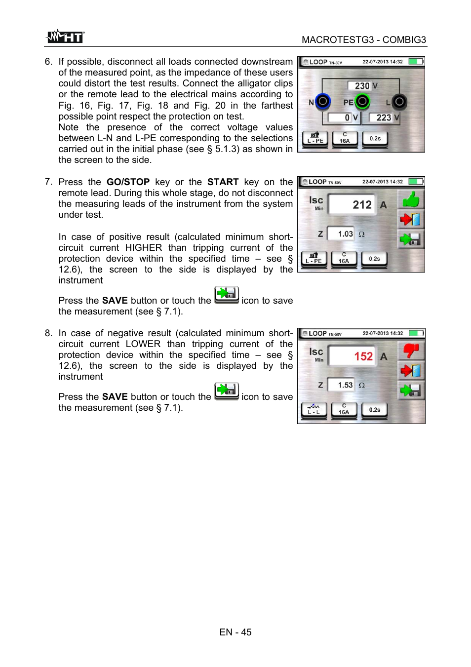 HT instruments MACROTEST G3 User Manual | Page 46 / 108