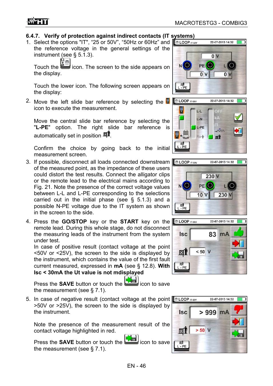 HT instruments MACROTEST G3 User Manual | Page 47 / 108