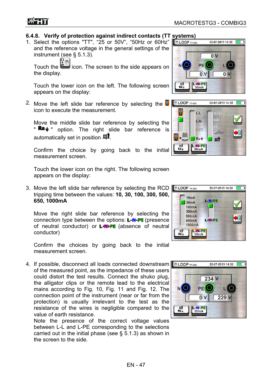 HT instruments MACROTEST G3 User Manual | Page 48 / 108